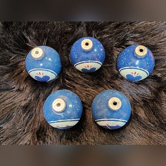 5 Hallmark Glass Ball Christmas Ornaments Mary Emmerling Country Collect… - Picture 3 of 7